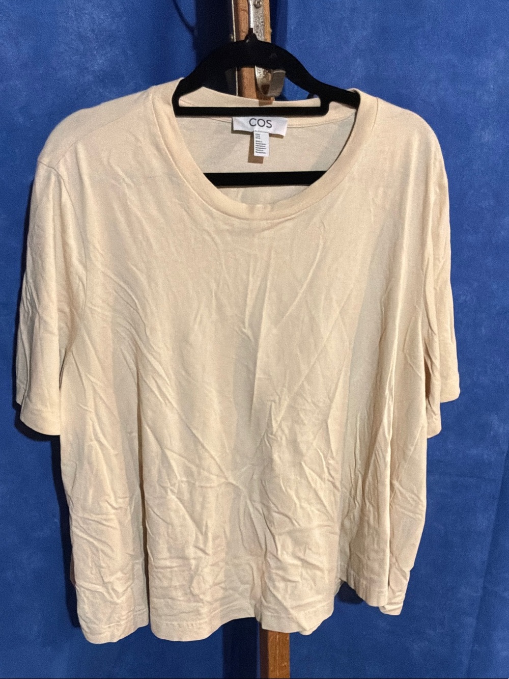COS Cream Short Sleeve Crew Tee